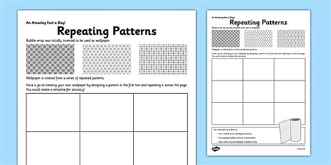 repeating pattern worksheet ks1.